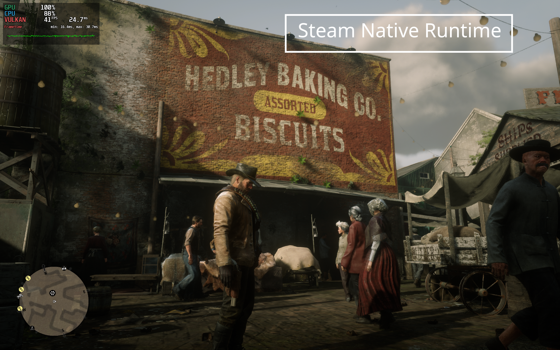 Red Dead Redemption Saint Denis Area Showcase for Linux