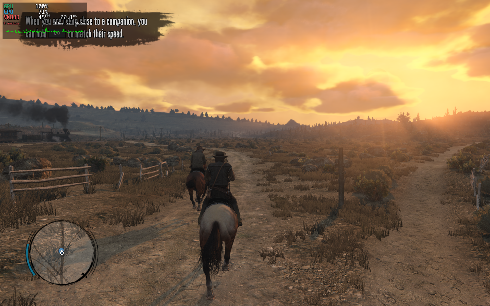 Red Dead Redemption on Linux running via bottles